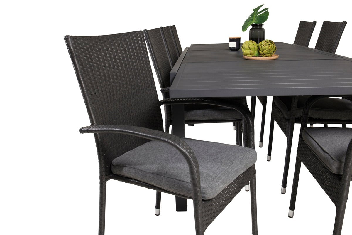 Gartentisch Nohani - ausziehbarer Esstisch gefertigt aus robustem Aluminium