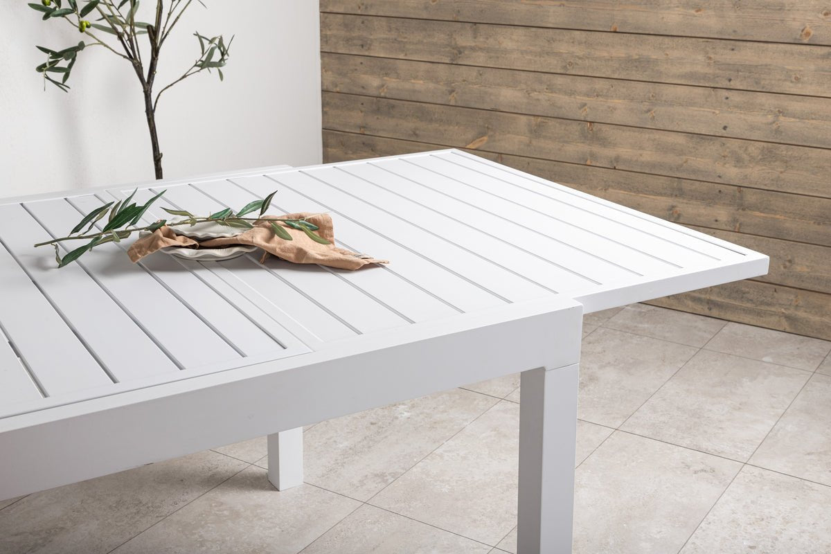Gartentisch Nohani - ausziehbarer Esstisch gefertigt aus robustem Aluminium