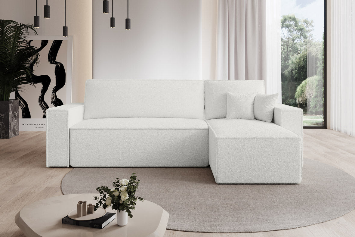 Designer Sofa Lorenzo Schlaffunktion und Stauraum aus Frrotte