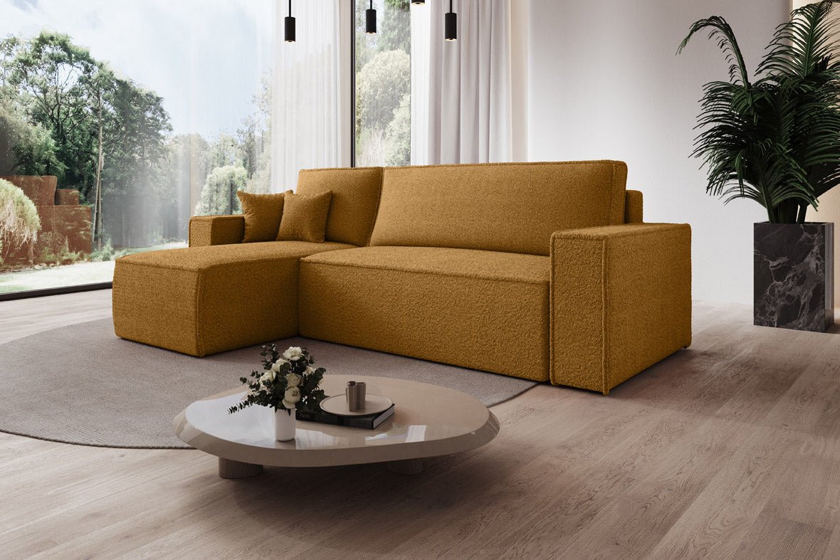 Designer Sofa Lorenzo Schlaffunktion und Stauraum aus Frrotte
