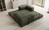 Lazy Spar-Set: 3-Sitzer + Hocker in Bouclé