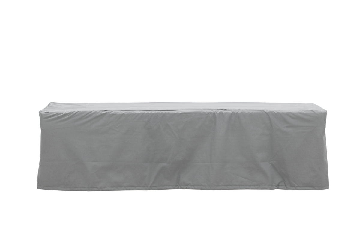 Möbelabdeckung Fortea - 180x60x50 aus grauem Polyester