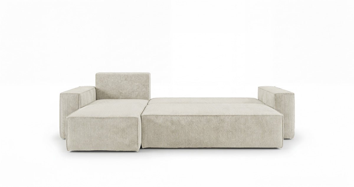 Designer Sofa Lunaro Mini mit Schlaf- und Klappfunktion in Cord