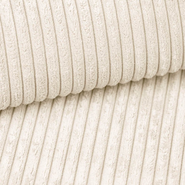 Designer Polsterbett Ophelia in Cord mit Stauraum