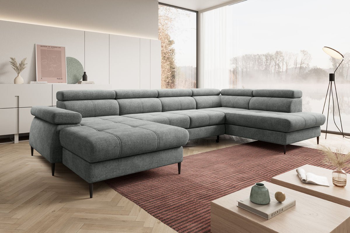 Designer Sofa Cordoba III mit Schlaf- und Klappfunktion