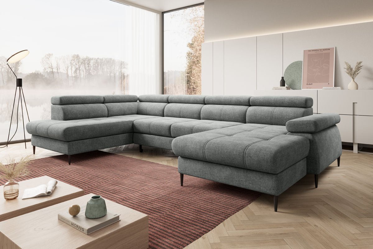 Designer Sofa Cordoba III mit Schlaf- und Klappfunktion
