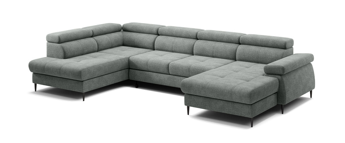 Designer Sofa Cordoba III mit Schlaf- und Klappfunktion
