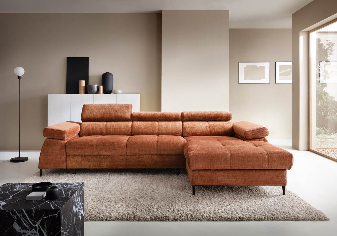 Designer Sofa Cordoba I mit Schlaf- und Klappfunktion