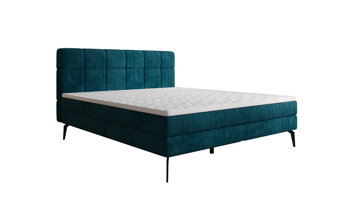 Boxspringbett Vera in Cord mit hohen Füßen