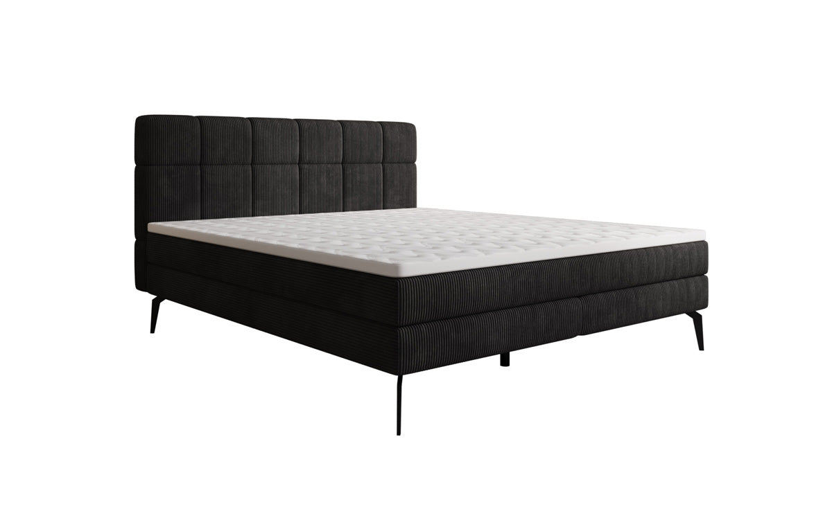 Boxspringbett Vera in Cord mit hohen Füßen
