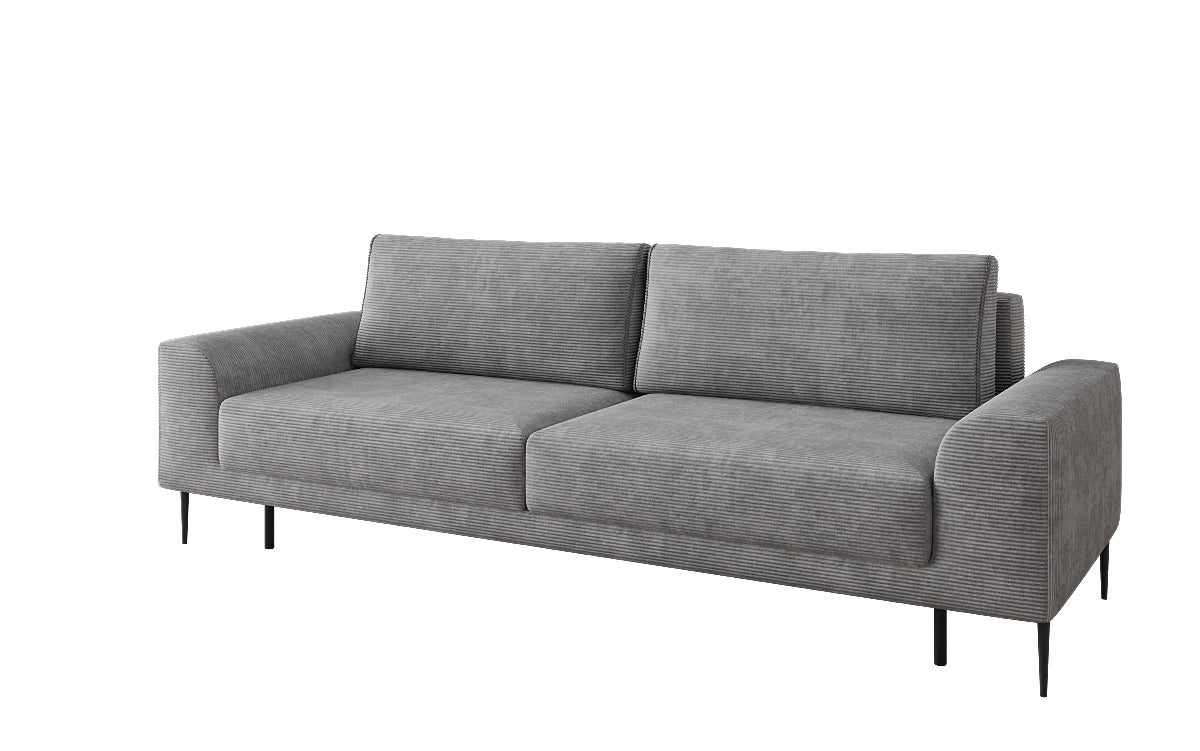 Designer 3 Sitzer Sofa Bloom in Cord mit Schlaffunktion und Stauraum