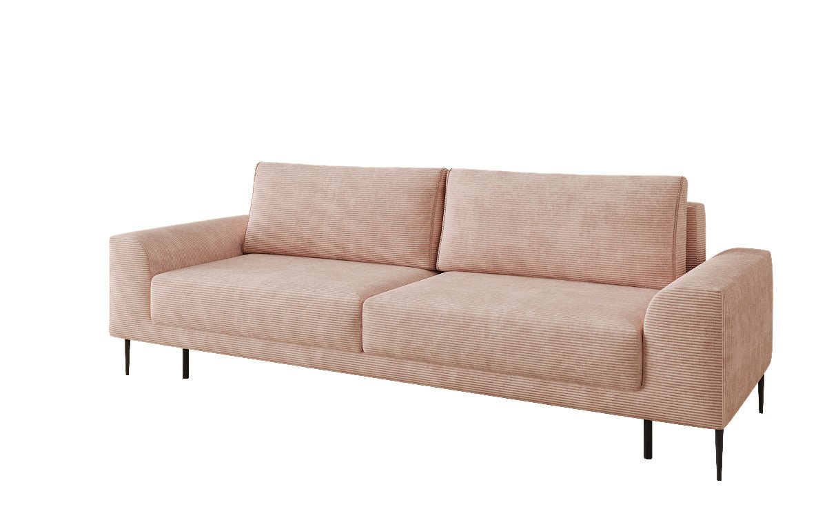 Designer 3 Sitzer Sofa Bloom in Cord mit Schlaffunktion und Stauraum