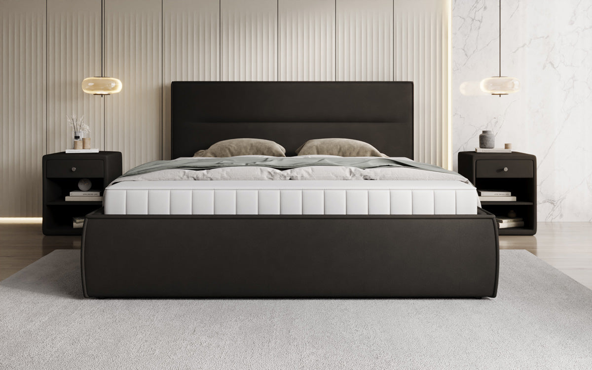 Designer Polsterbett Merry Stoff mit Stauraum