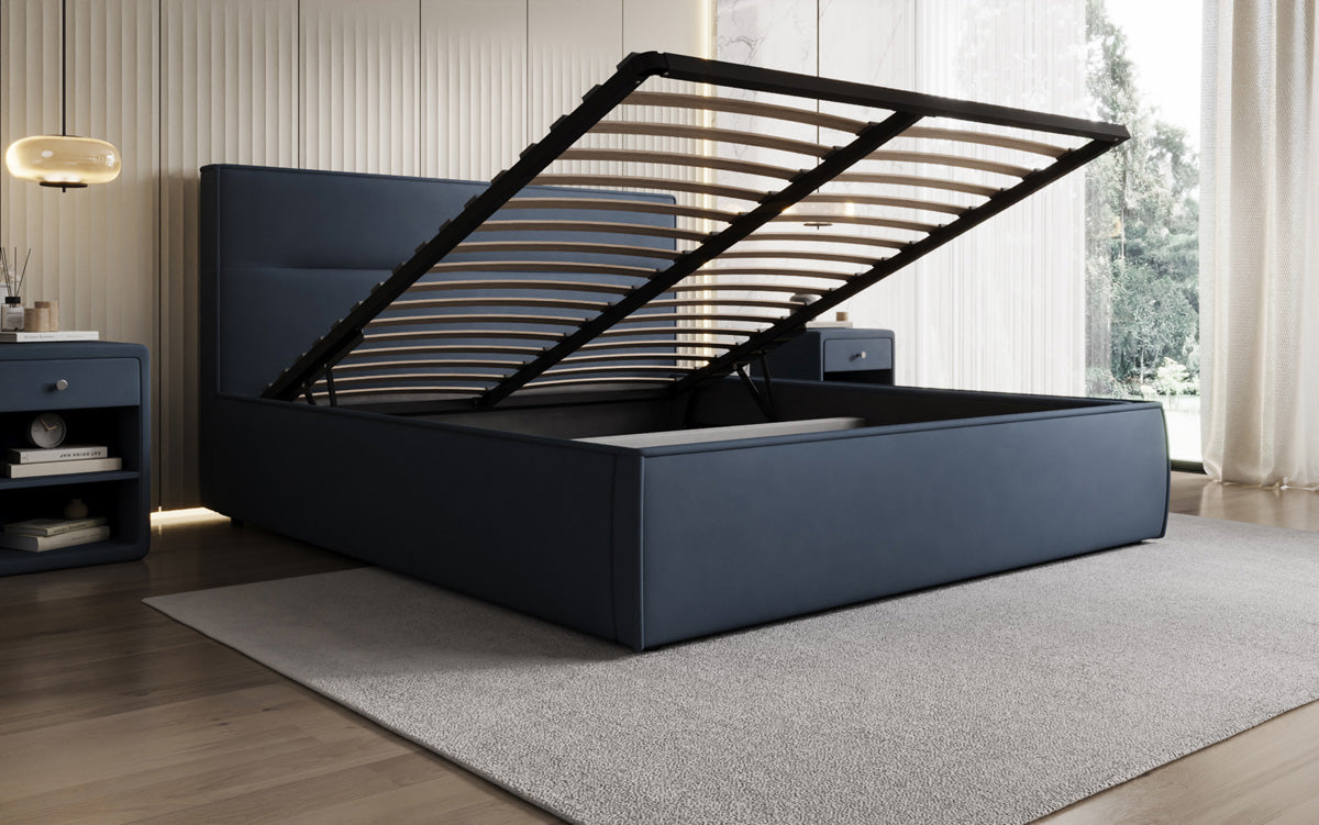 Designer Polsterbett Merry Stoff mit Stauraum