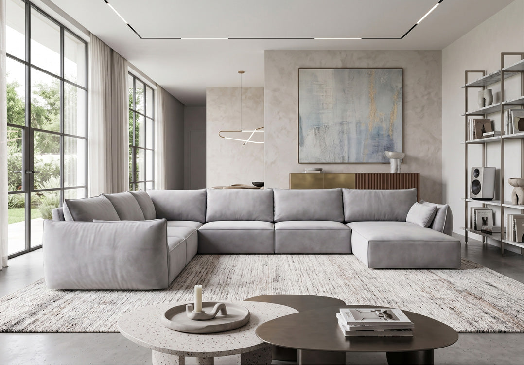 Designer Sofa Nuvola U in Samt