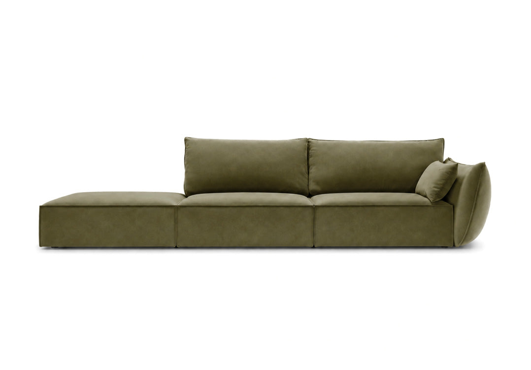 Designer Sofa Chaise Longue Nuvola in Samt