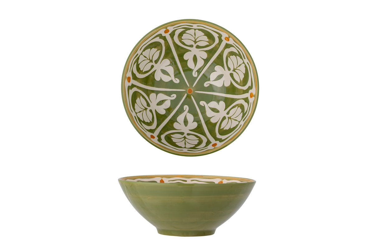 Schale Hakuna - Steingut handbemalt in Grün
