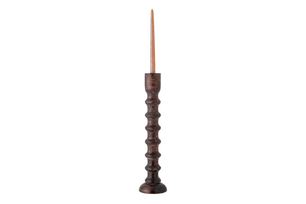 Kerzenhalter „Vireo“ – Mango-Holz in Braun