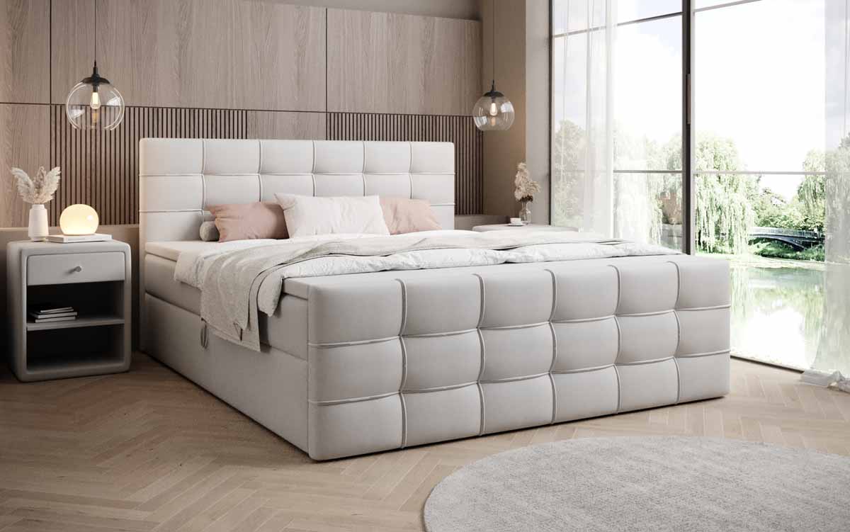 Boxspringbett Luxor Kunstleder mit Stauraum