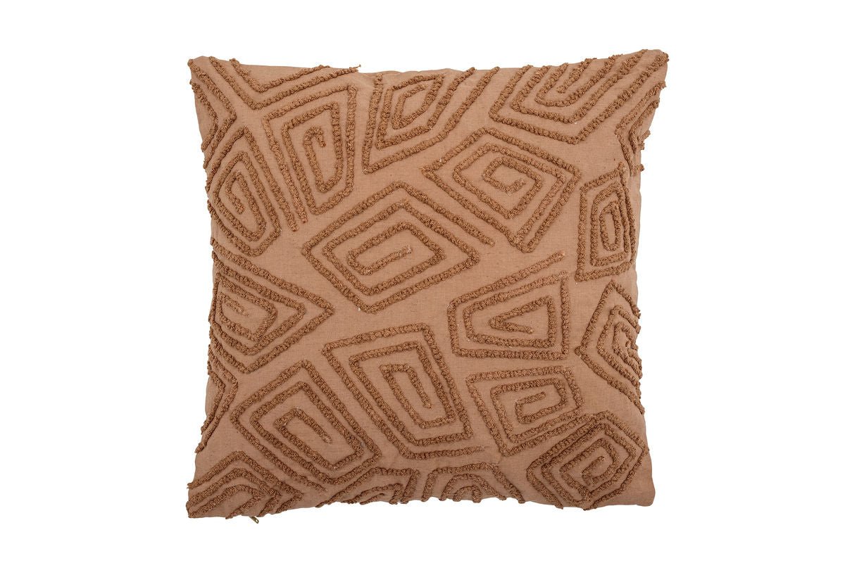 Zierkissen Arezzo – Stickdesign in Braun
