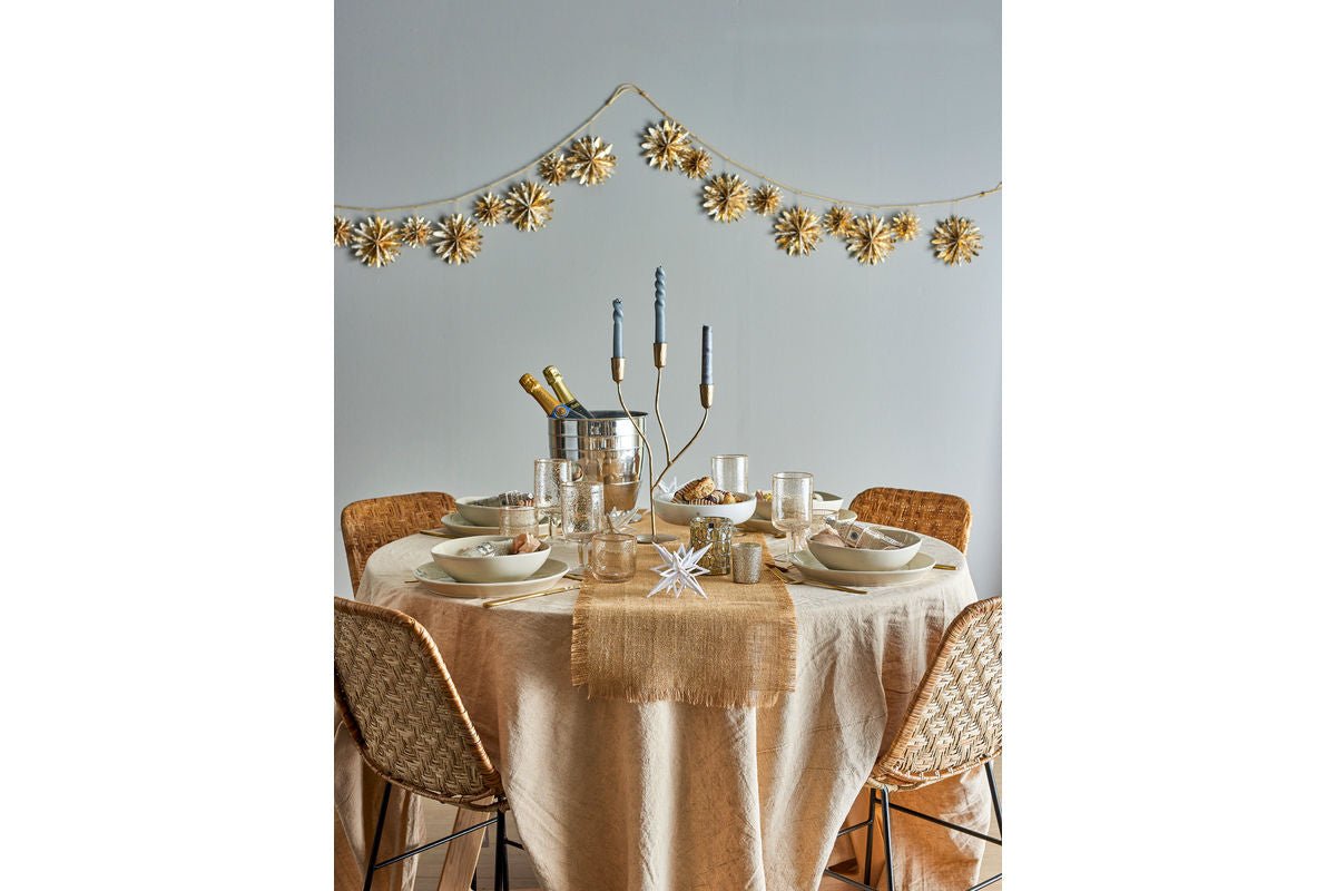 Kerzenhalter Kati – dreiflammiges Metall in Gold