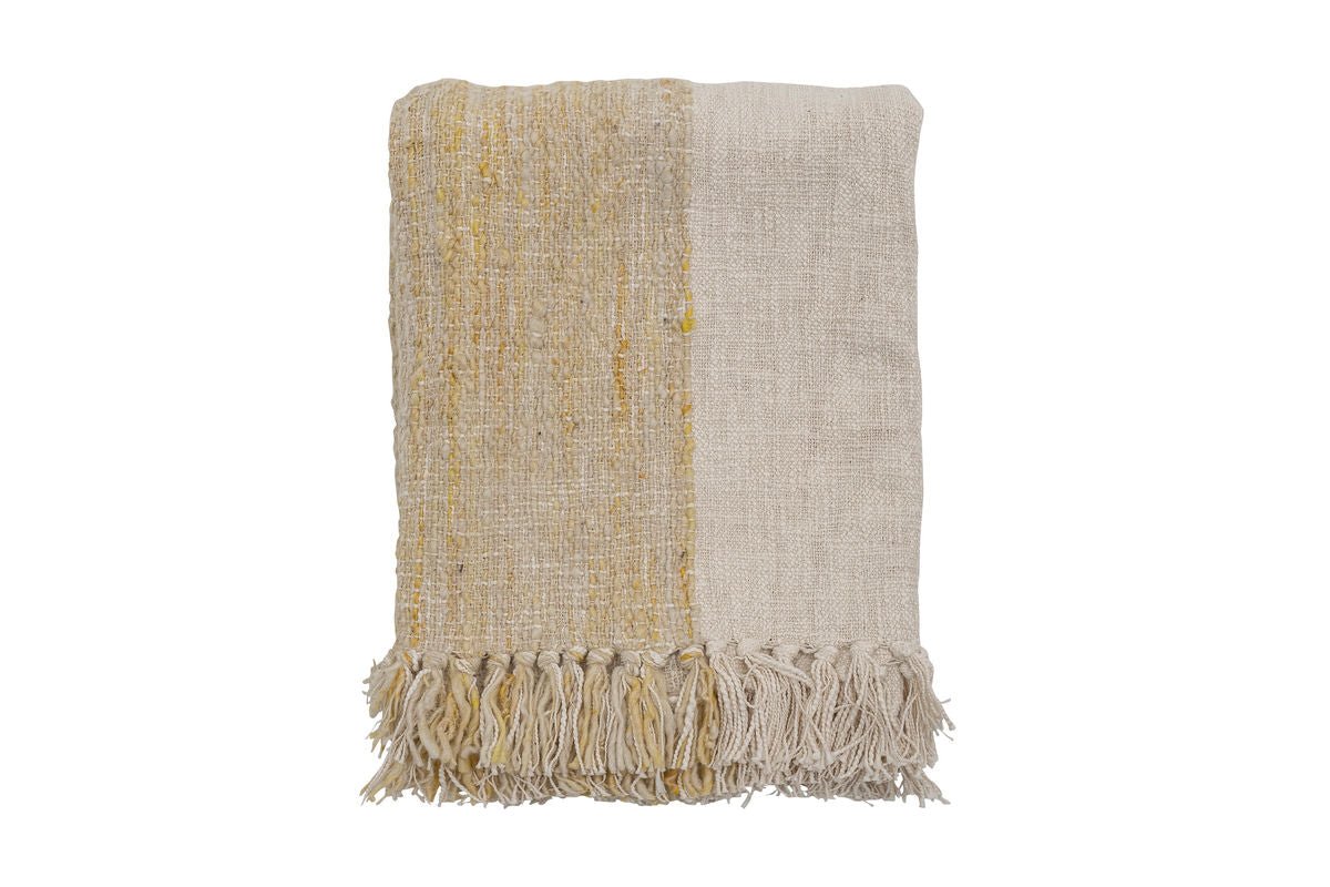 Tagesdecke Tegen – Weiche Naturtöne mit Fransen