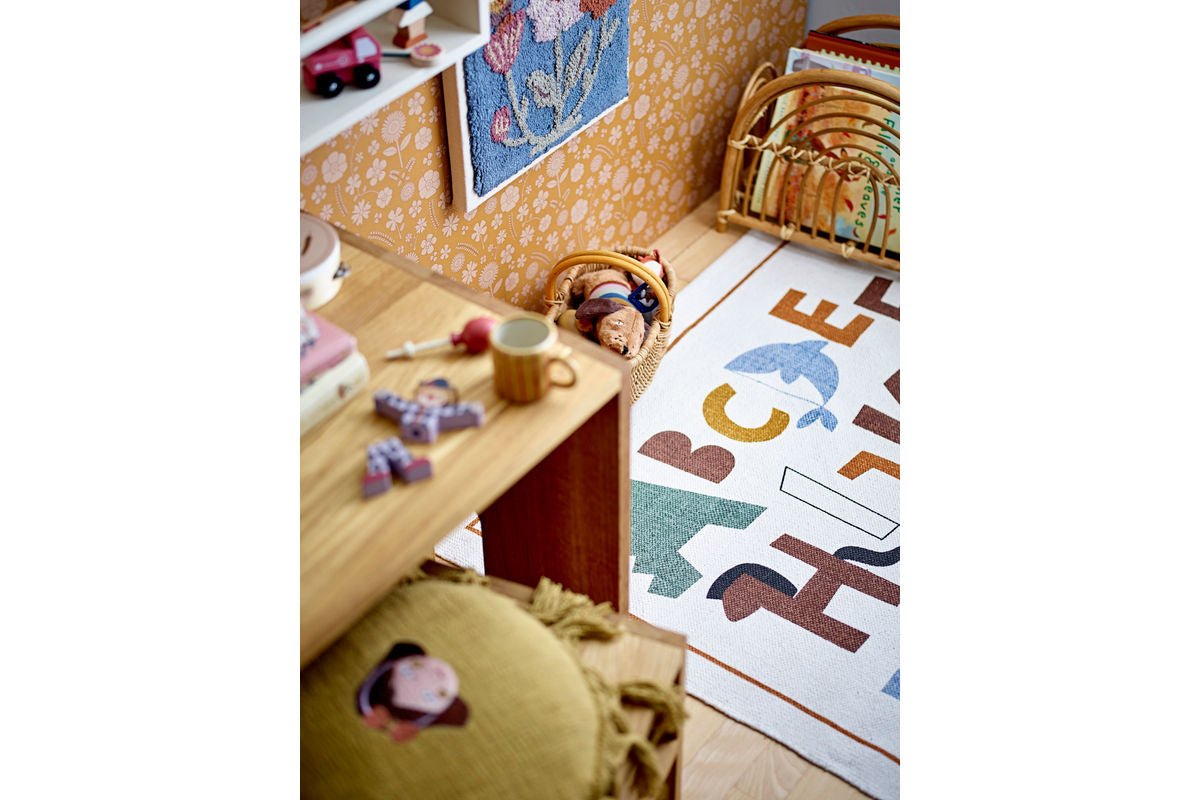 Kinder-Teppich „ABC Friends“ – Bunter Baumwollteppich