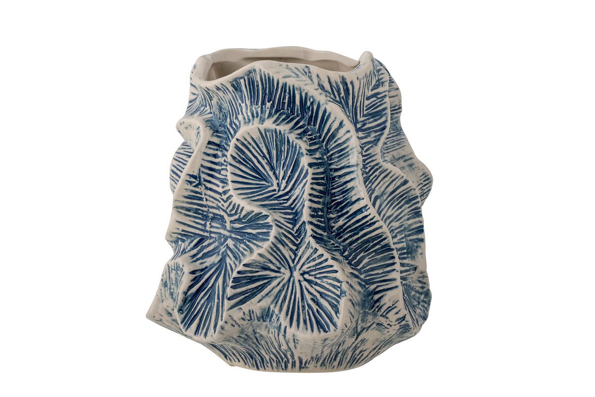 Vase „Calira“ – Blaues Steingut