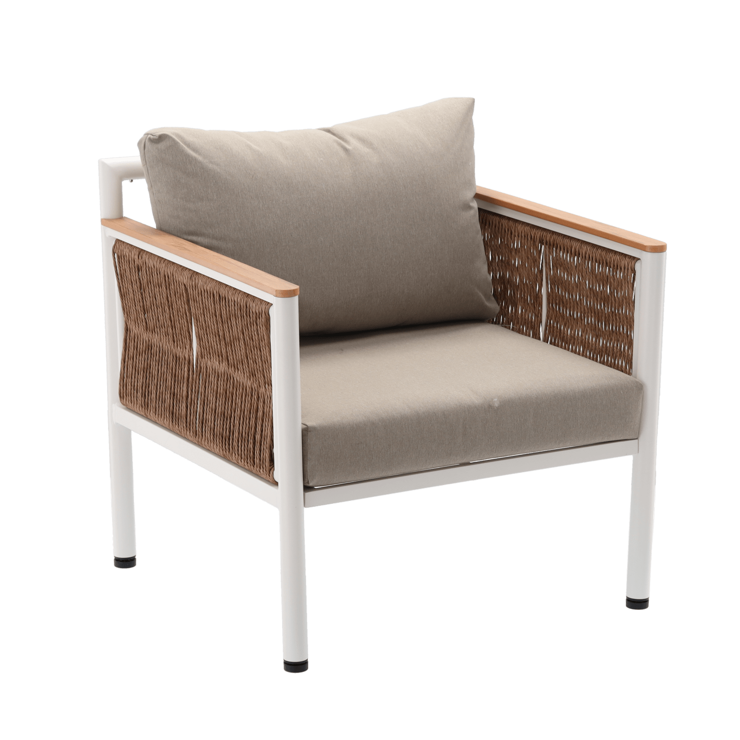 Garten Loungeset Belora – Aluminium Sitzgruppe mit Sofa, 2 Sesseln & Tisch