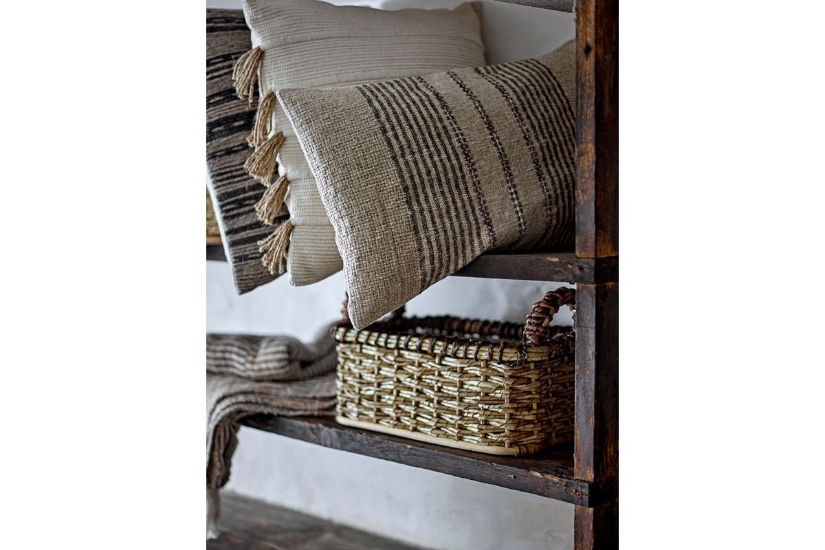 Zierkissen Alento – Naturdesign aus recycelter Baumwolle mit Jute-Details