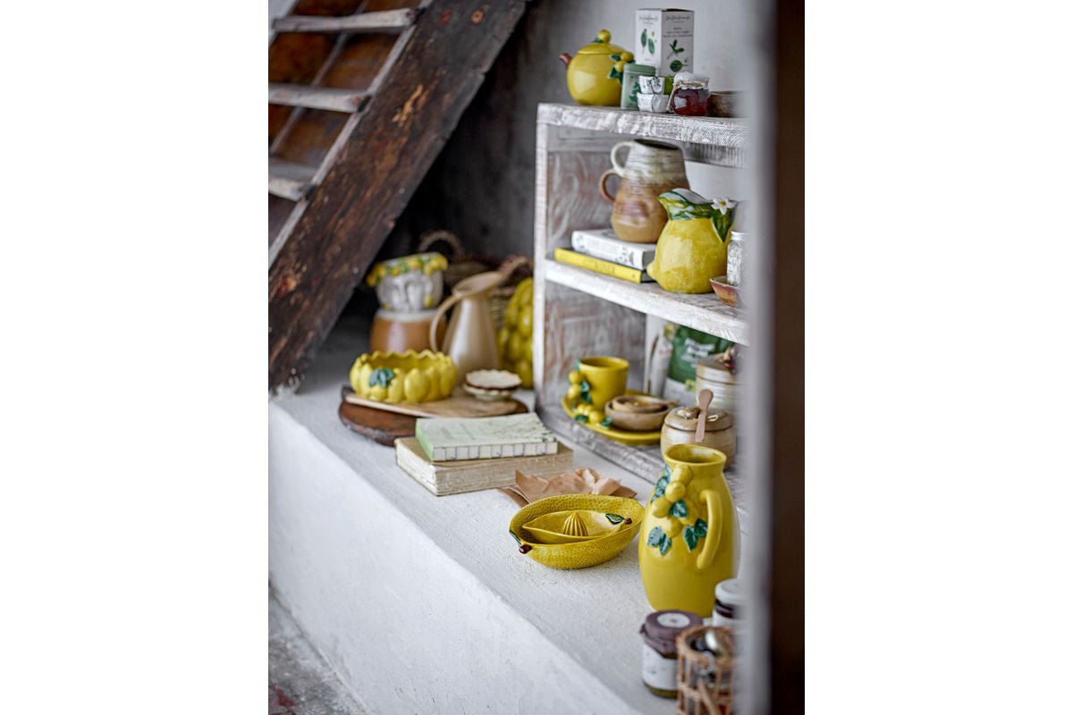 Krug Soleka – Steingut mit Zitronendekor