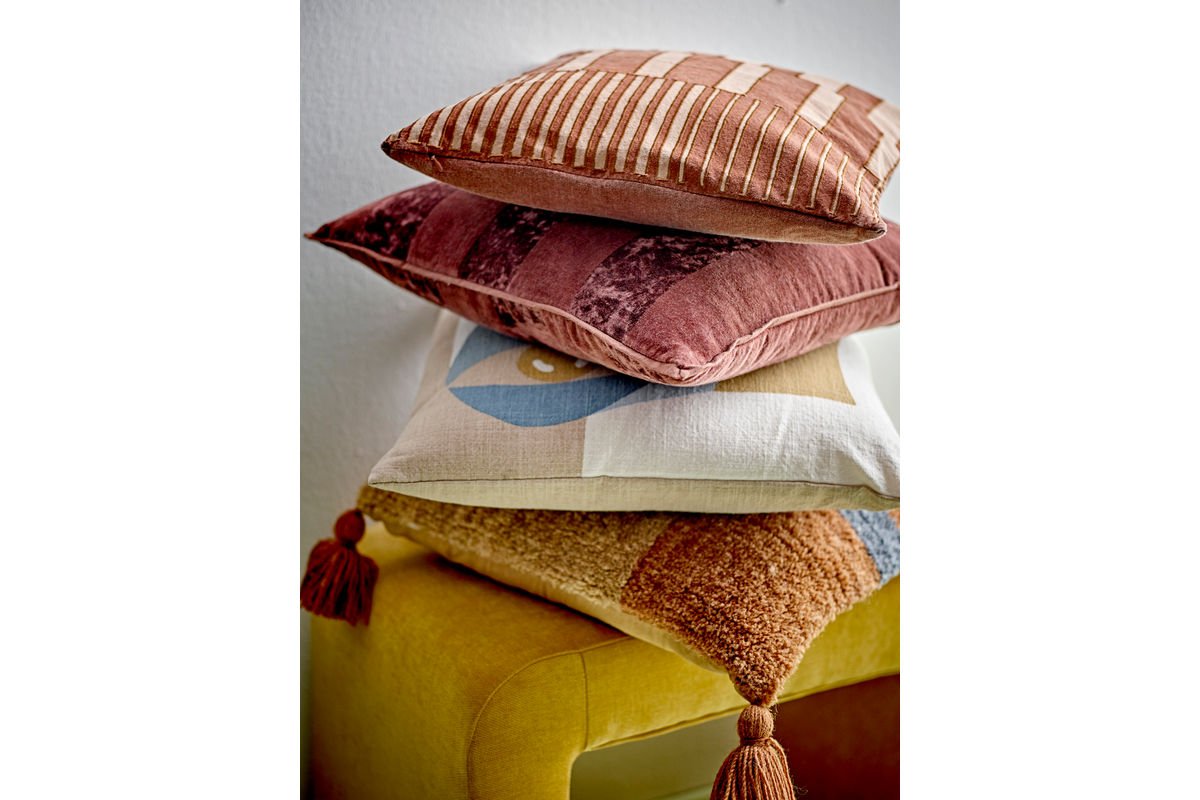 Zierkissen Pavia – Streifendesign in Braun