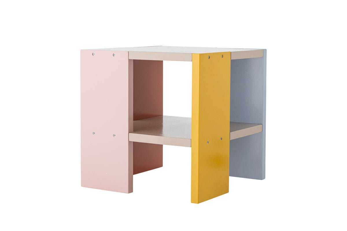 Kindertisch Justus - quadratischer Tisch aus FSC-MDF mit bunten Seiten