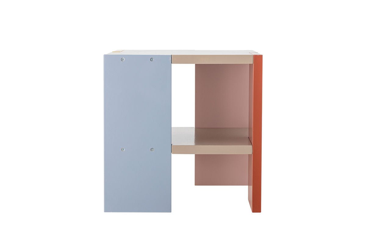 Kindertisch Justus - quadratischer Tisch aus FSC-MDF mit bunten Seiten