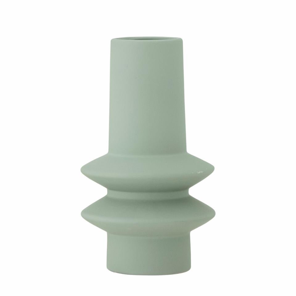 Vase Lumi - aus Steingut in Blau oder Grün