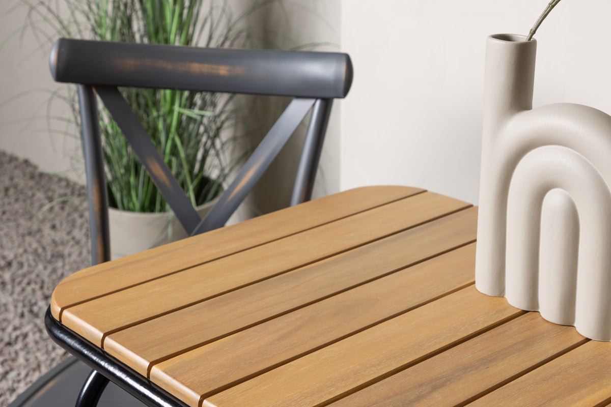 Garten Cafegruppe Uber – 3-teiliges Gartenmöbel-Set mit Stühlen aus Aluminium