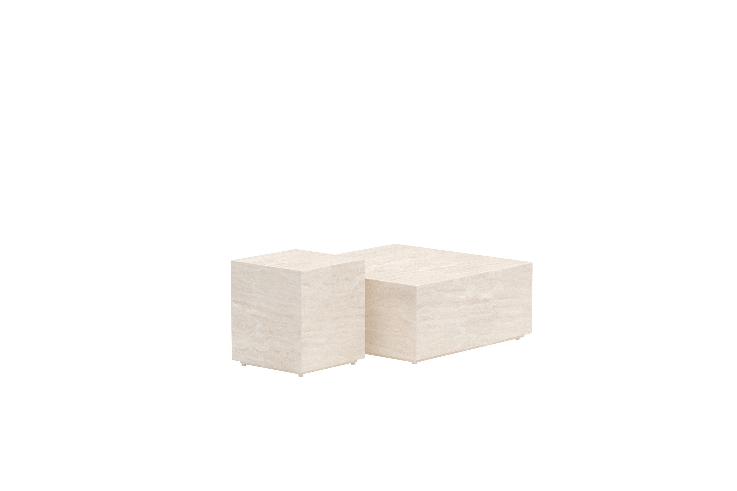 Gartentisch Set Zenvia - in Beige aus Aluminium und Polypropylen