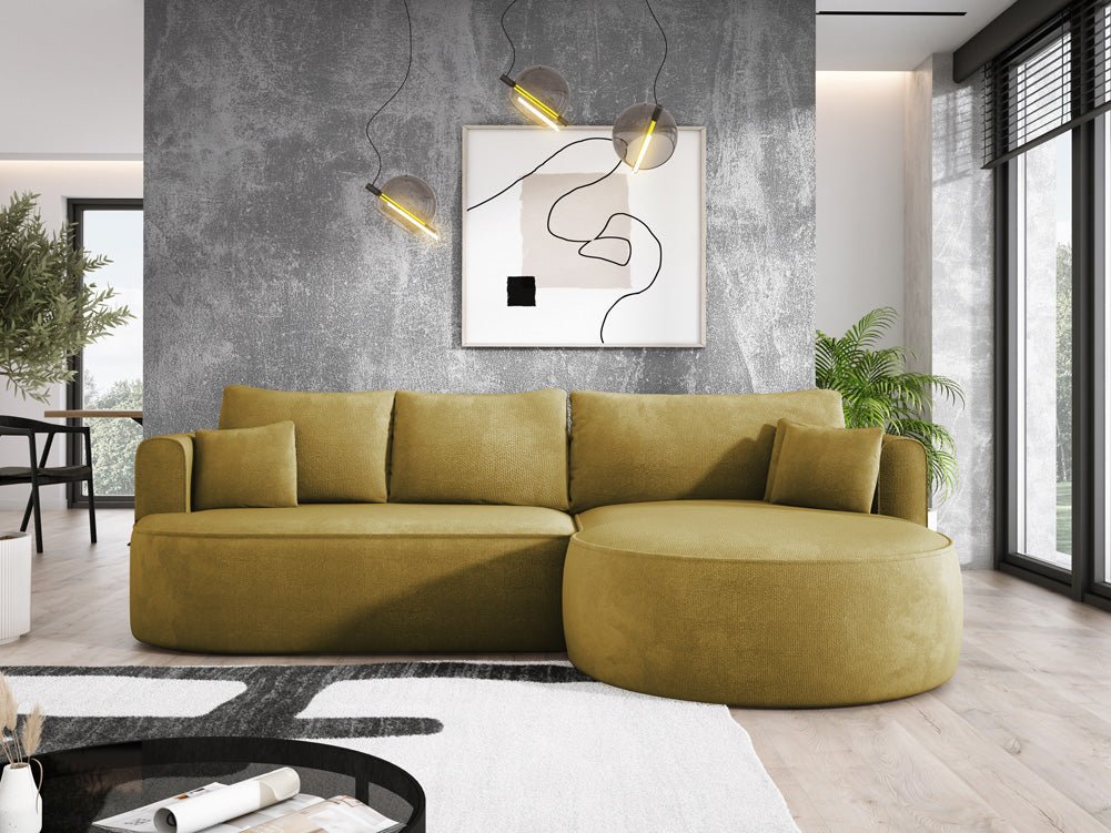 Designer L Sofa Lucca in Bouclé