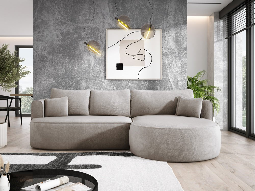 Designer L Sofa Lucca in Bouclé