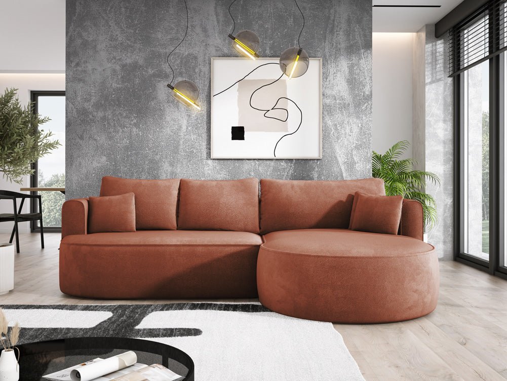 Designer L Sofa Lucca in Bouclé