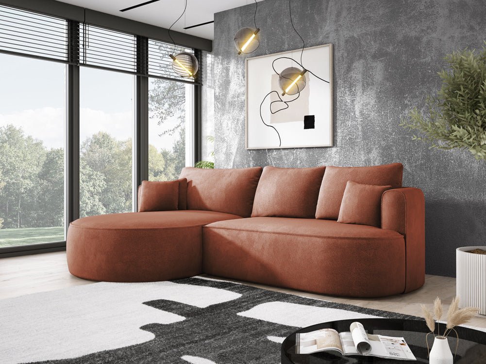 Designer L Sofa Lucca in Bouclé