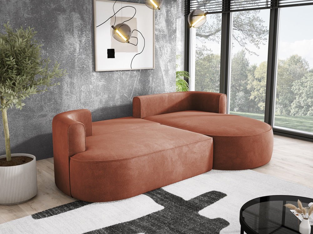 Designer L Sofa Lucca in Bouclé