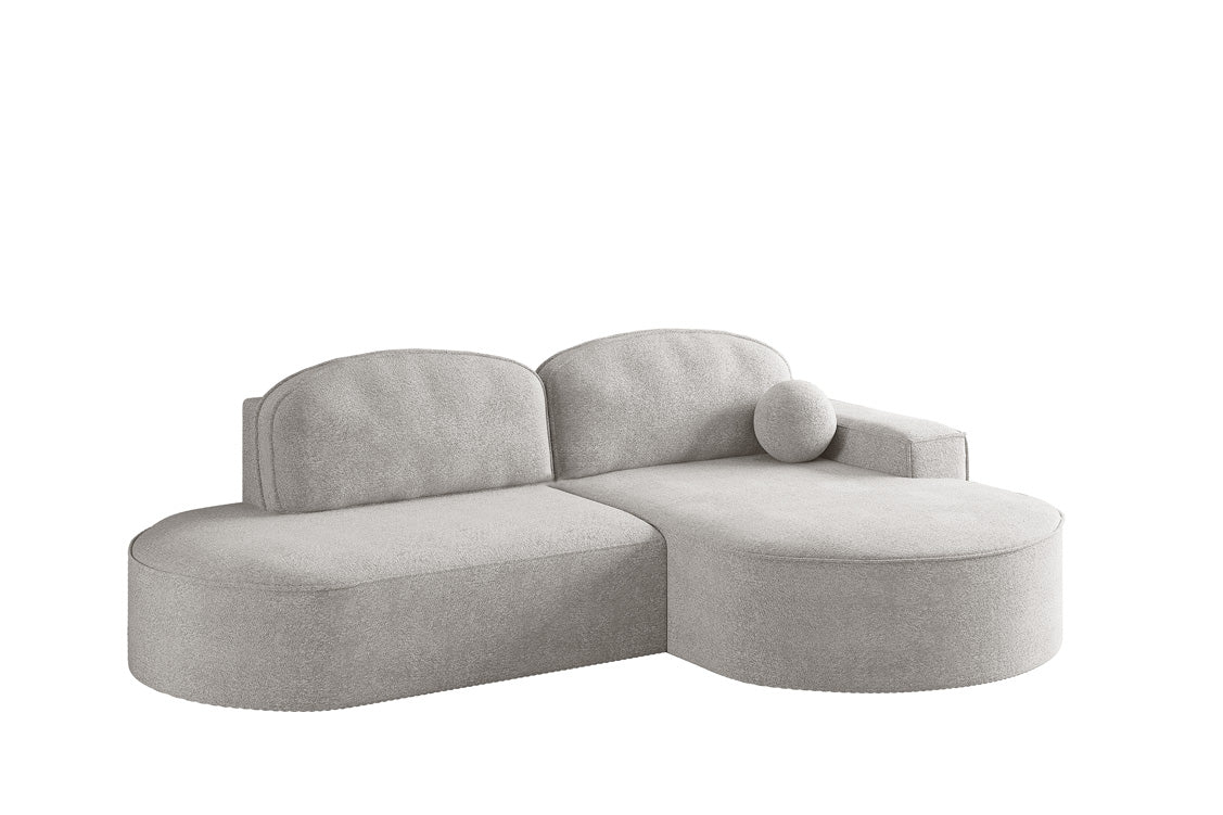 Designer Sofa Lenny Bouclé mit Schlaf- und Klappfunktion