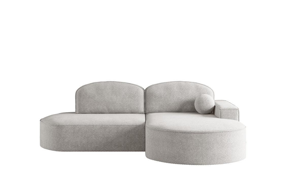Designer Sofa Lenny Bouclé mit Schlaf- und Klappfunktion