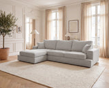 Designer Ecksofa Vigo in Bouclé – Sand – Links