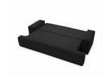 Designer 3 Sitzer Sofa Mira in Bouclé mit Schlaffunktion & Stauraum – Anthrazit