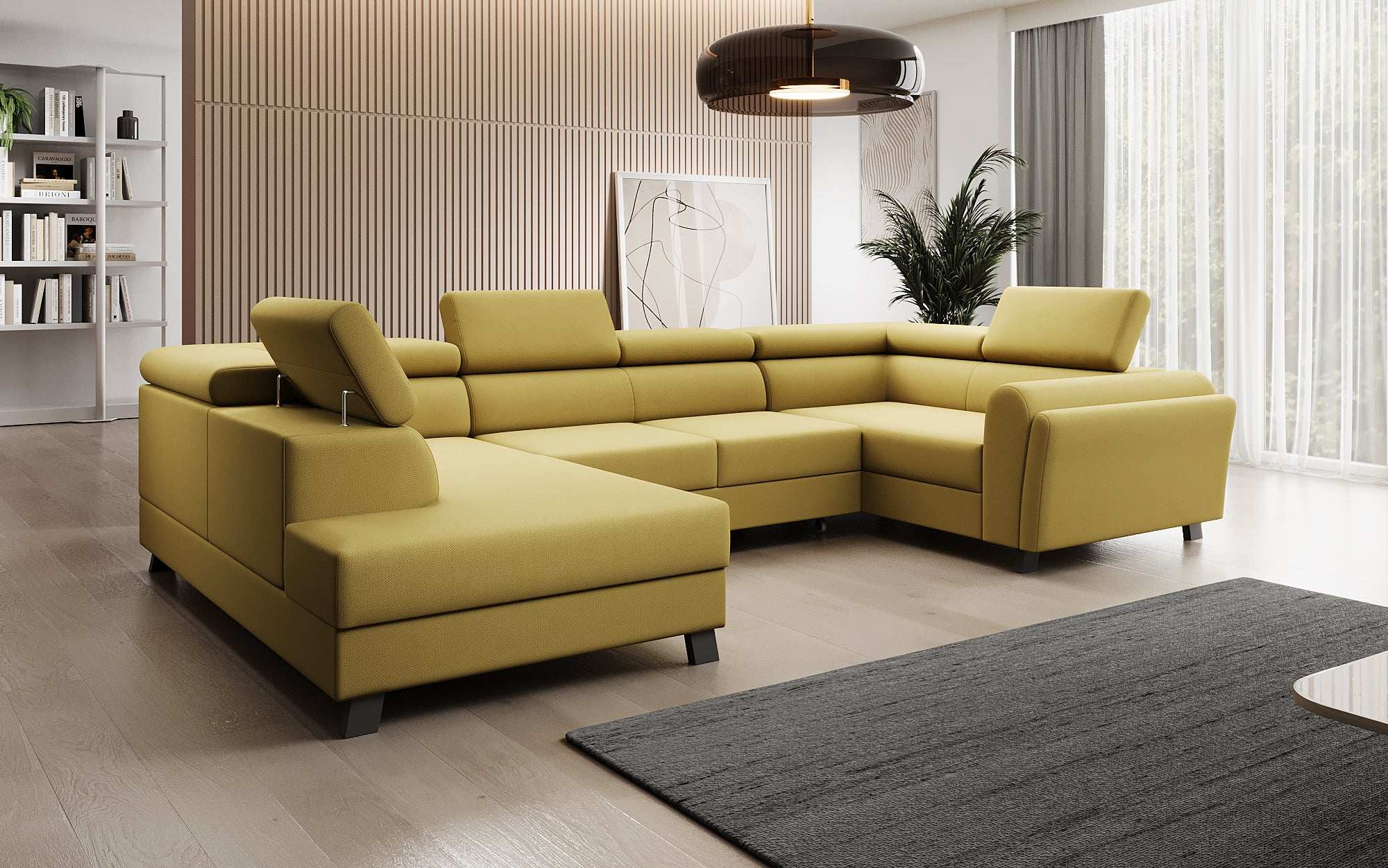 Designer Sofa Emilio mit Schlaf- und Klappfunktion