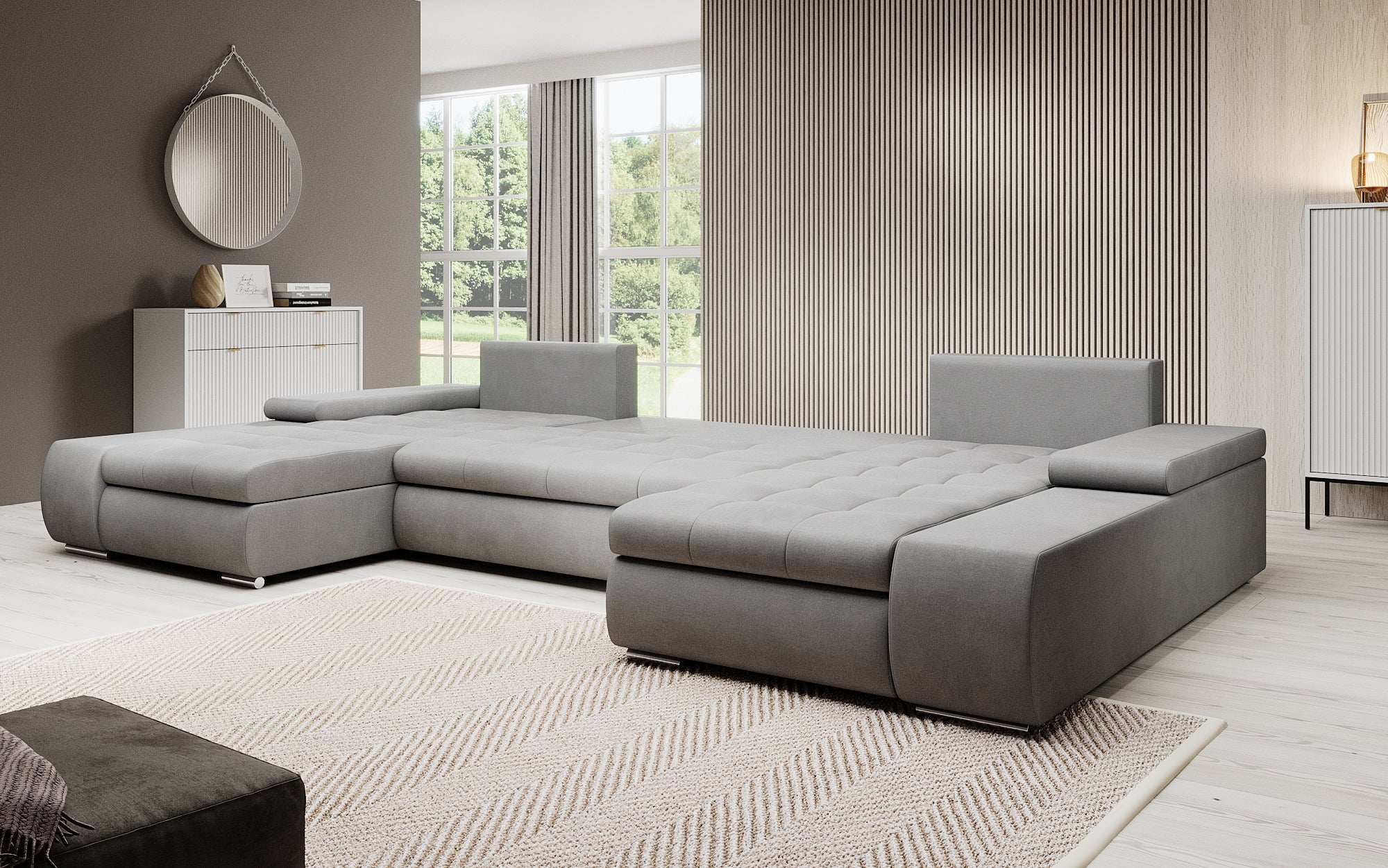 Designer Sofa Martino mit Schlaffunktion