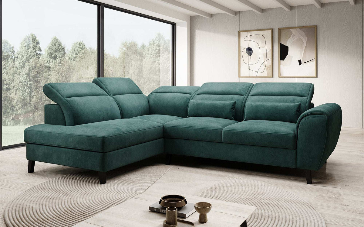 Designer Ecksofa Nobile mit verstellbarer Rückenlehne