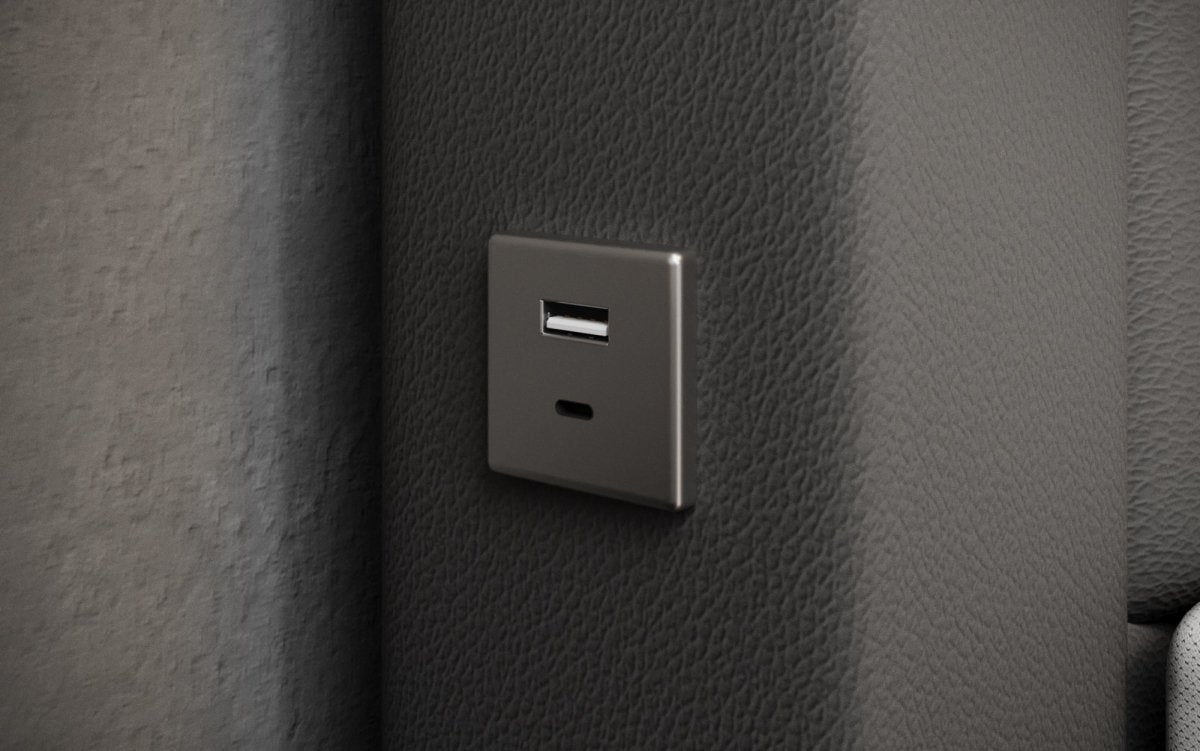 Boxspringbett Tesero mit USB, RGB und Stauraum - Luxusbetten24